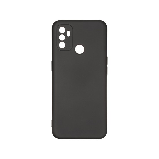 Silicone Case with Camera Shield for Oppo A53 Black